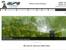 Tablet Screenshot of elfslandscaping.com